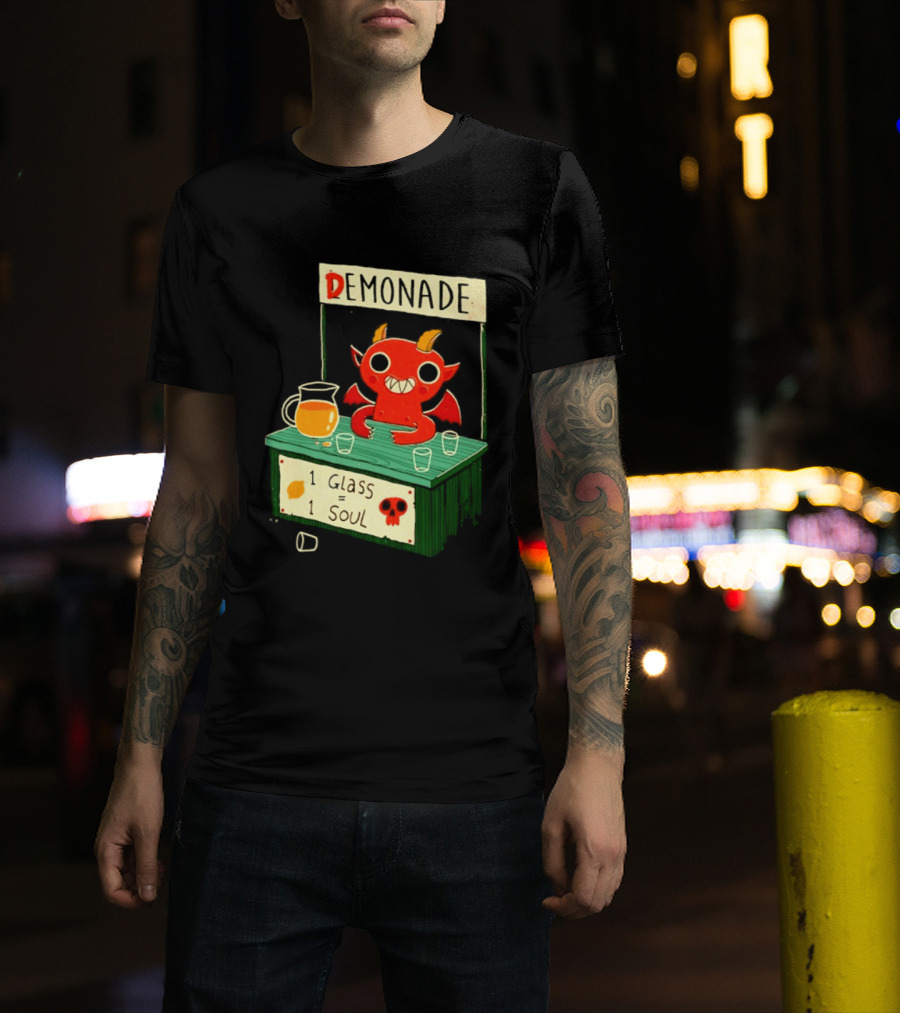 Demonade 1 Glass 1 Soul Devil Lemonade Stand T-Shirt