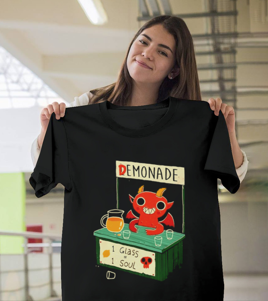 Demonade 1 Glass 1 Soul Devil Lemonade Stand T-Shirt