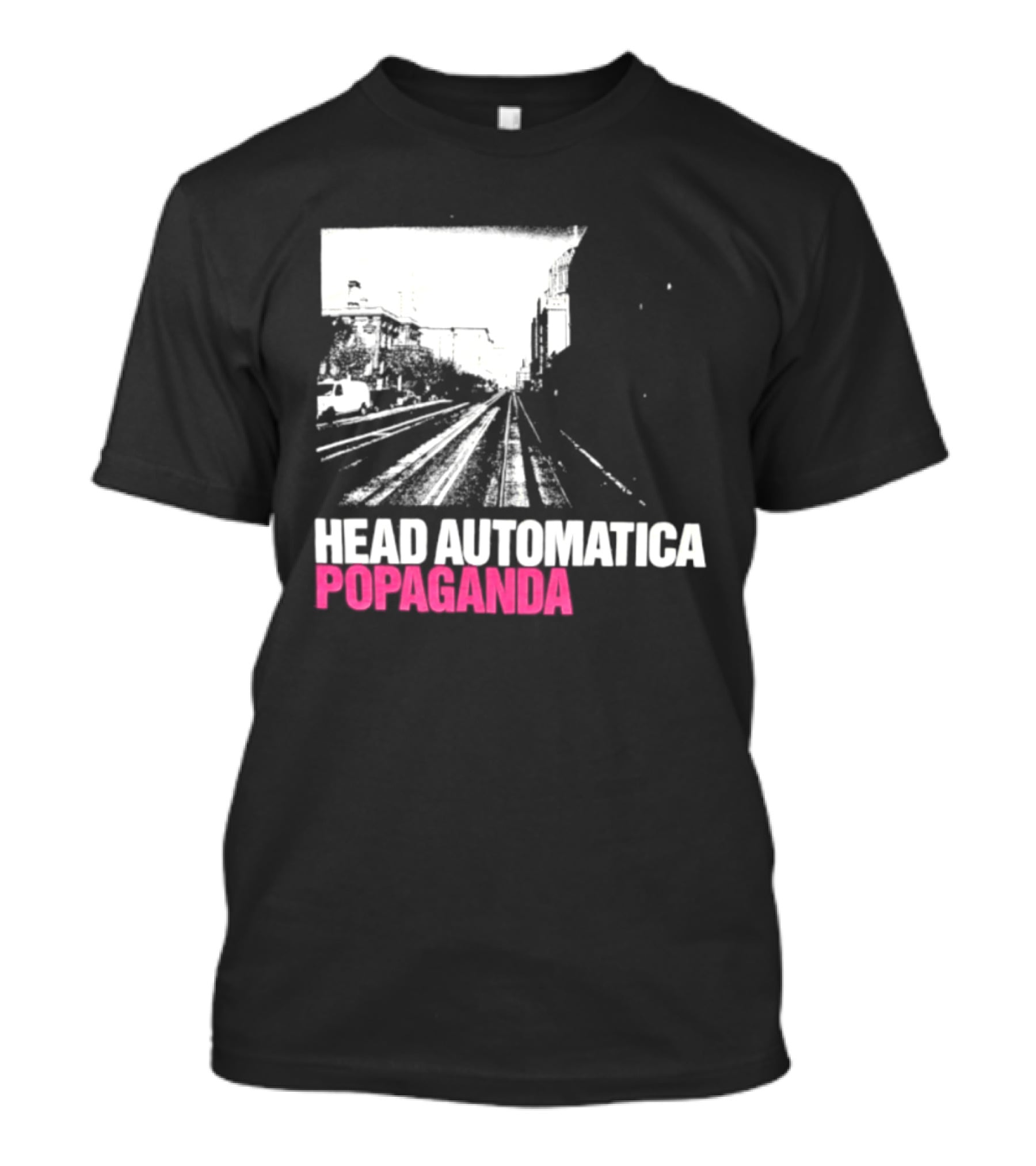 Head Automatica Popaganda Train Tracks Art Daryl Palumbo T-Shirt