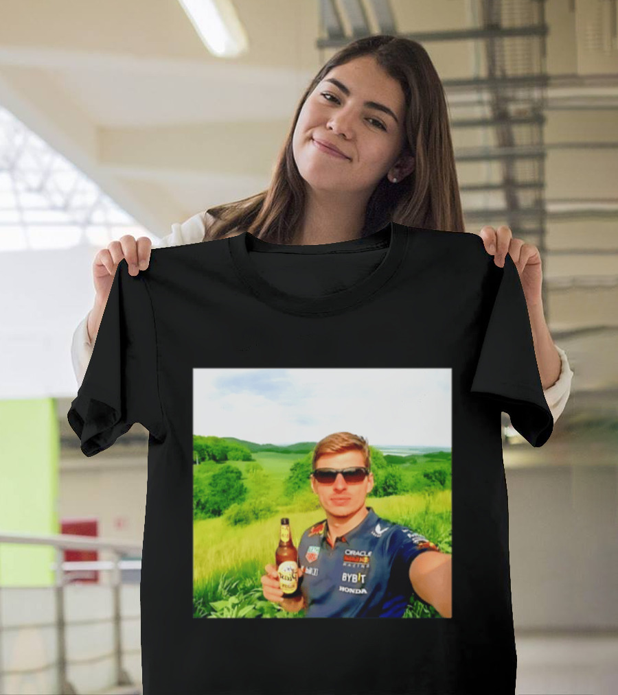Max Verstappen Beyond The Track Oracle Red Bull Racing Honda Beer Experience T-Shirt