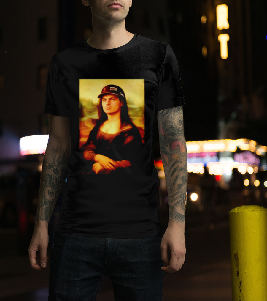 Max Verstappen Mona Lisa Meme Red Bull Racing Cap T-Shirt