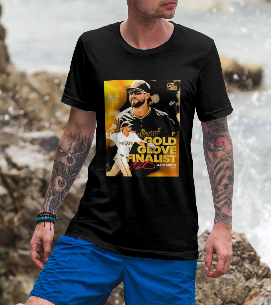 Jared Triolo Pirates Gold Glove Award Finalist Utility T-Shirt