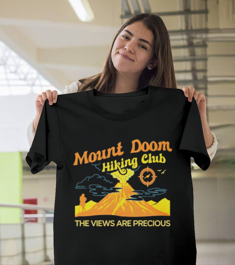 Mount Doom Hiking Club The Views Are Precious Adventure T-Shirt