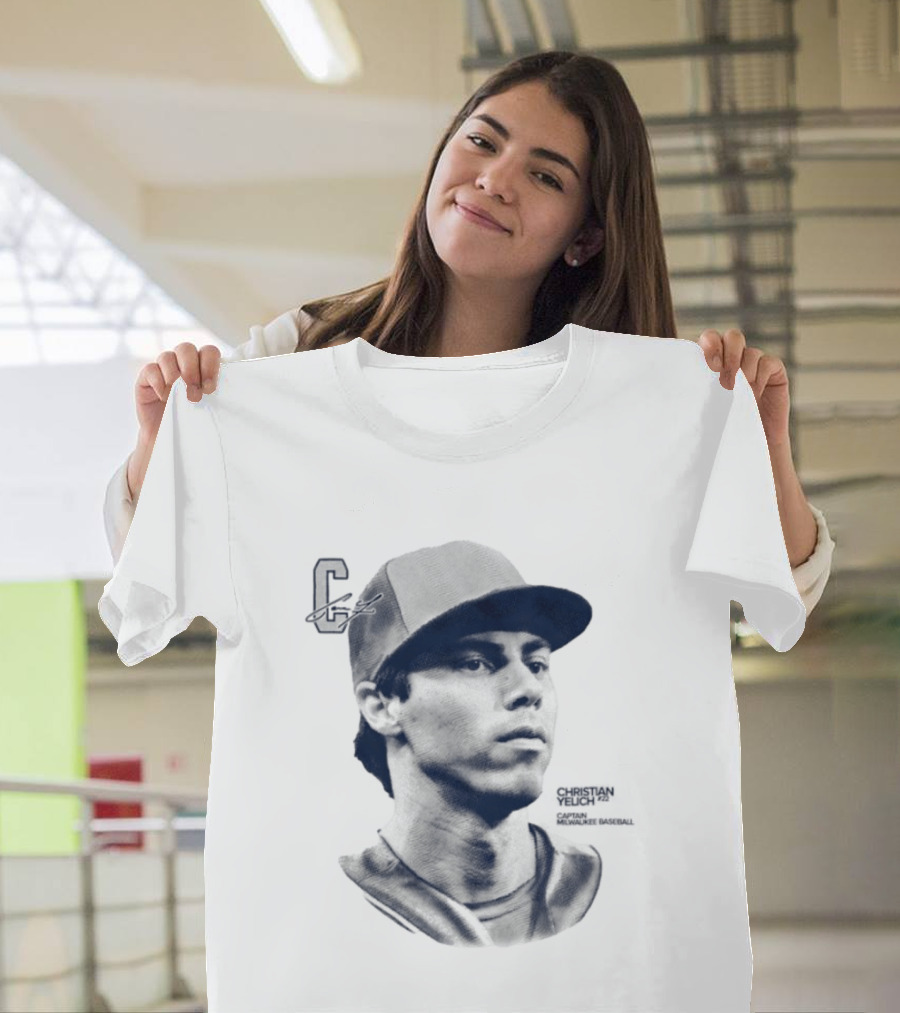 Christian Yelich C Captain Milwaukee Baseball T-Shirt