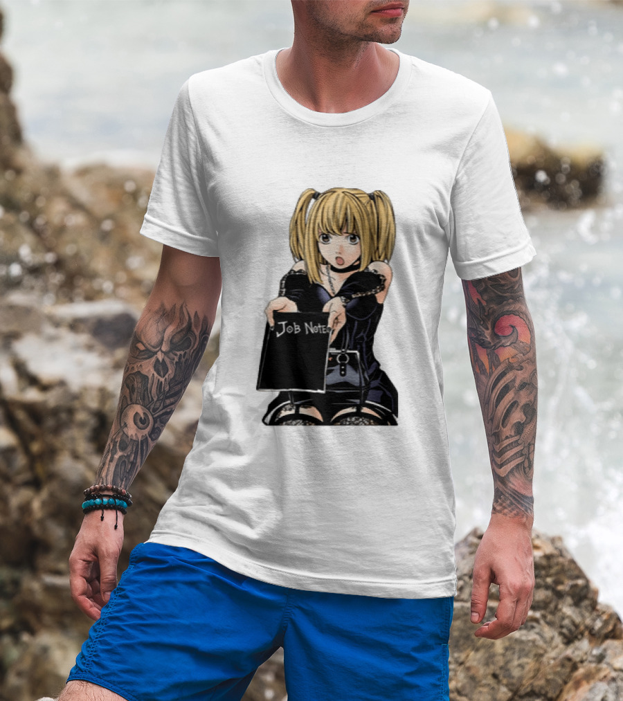 Misa Amane Job Note Anime Character Posing In Gothic Outfit T-Shirt