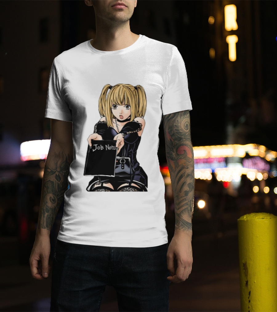 Misa Amane Job Note Anime Character Posing In Gothic Outfit T-Shirt