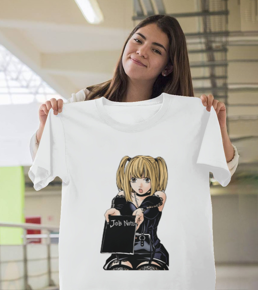 Misa Amane Job Note Anime Character Posing In Gothic Outfit T-Shirt