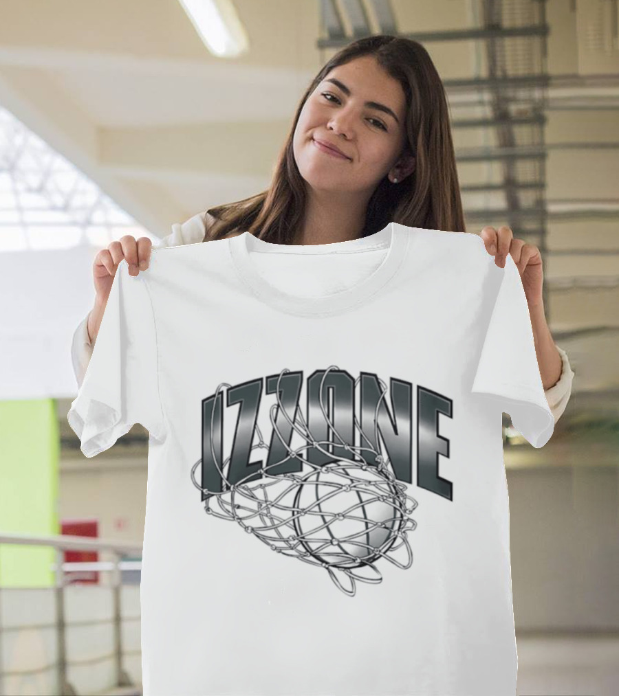 Michigan State Spartans Izzone Collage Team Caricatures Basketball Net T-Shirt