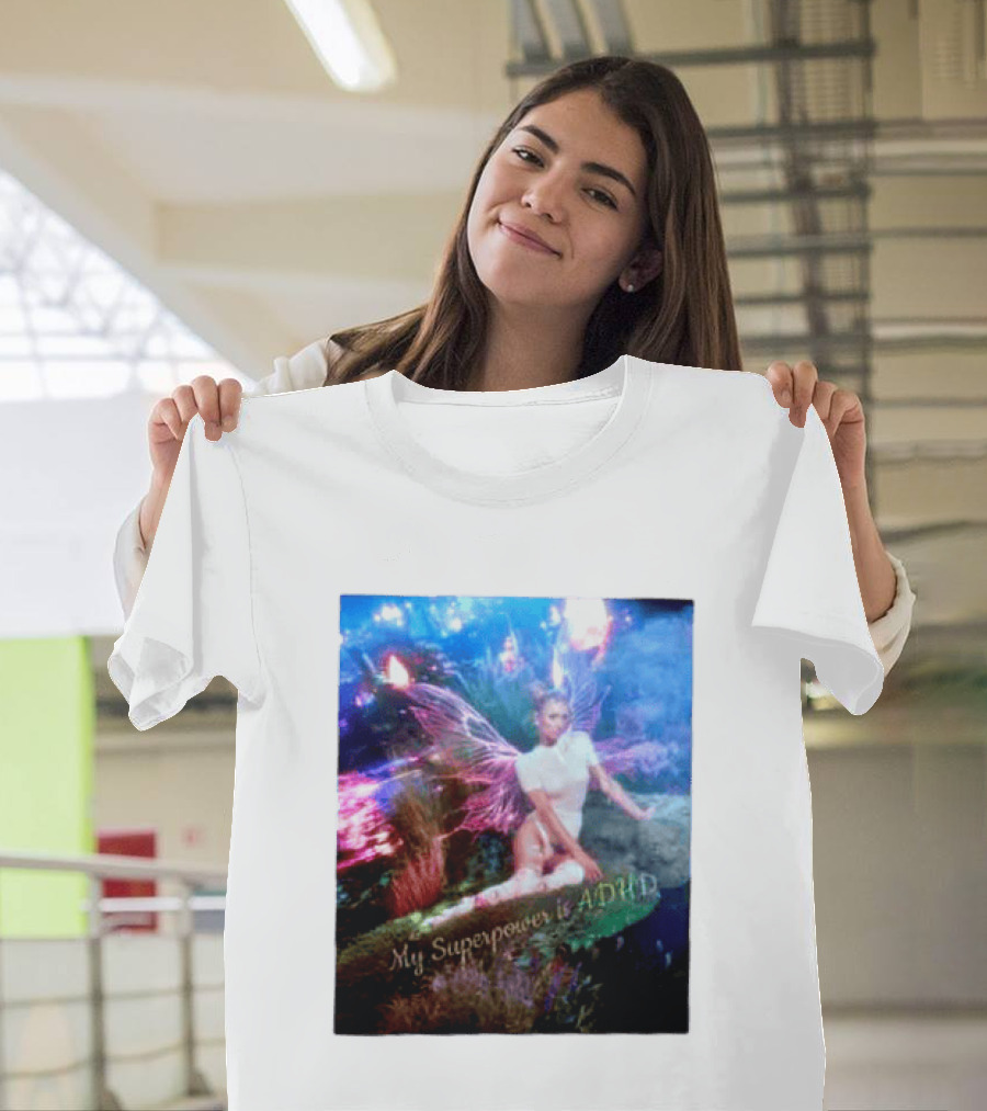 Paris Hilton My Superpower Is ADHD Fairy Meadow T-Shirt
