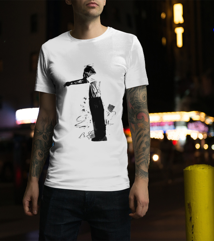 The Kid Laroi A Perfect World Tour 2026 Black Scribble T-Shirt