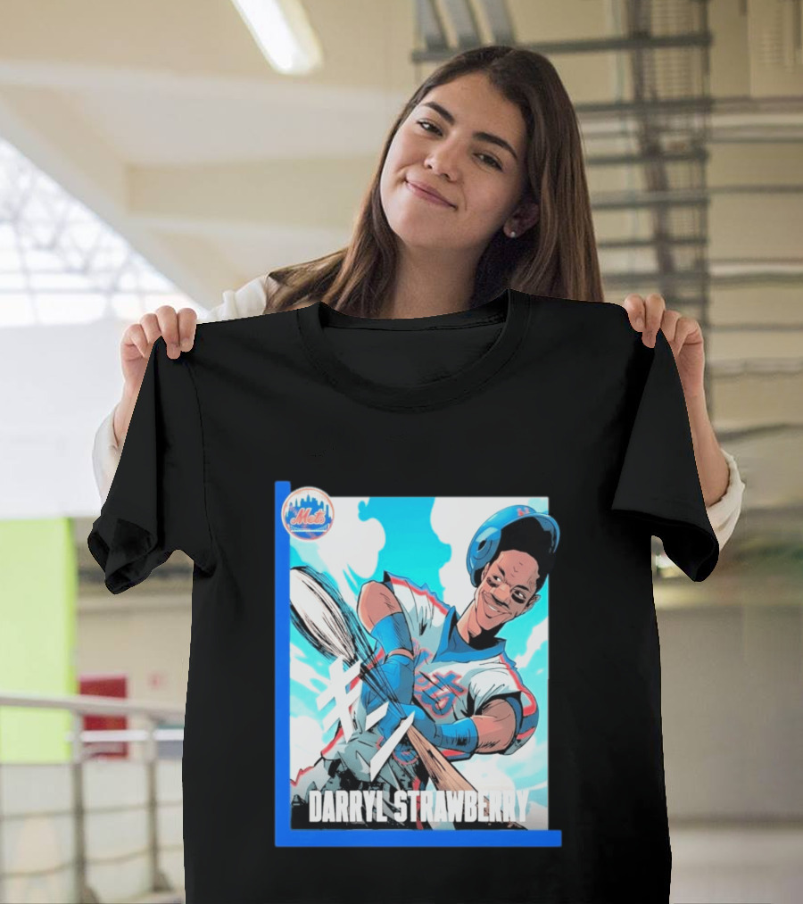 Darryl Strawberry NYC Mets Baseball Manga T-Shirt