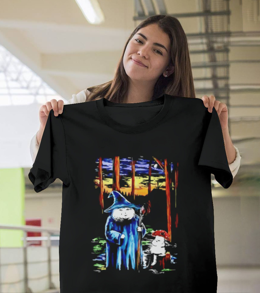 Witch Cat You Wanna Meet Up At The Bog Wizard And Mushroom T-Shirt