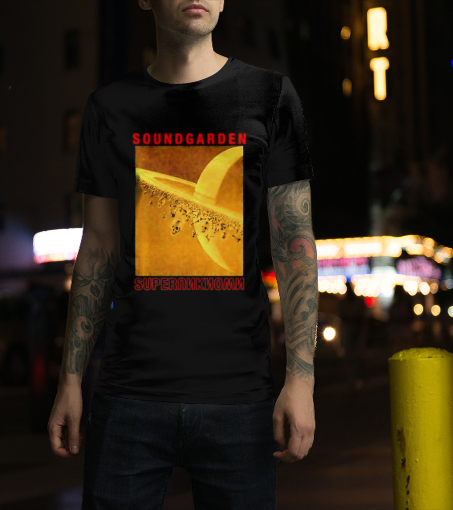 Soundgarden Superunknown Saturn Skulls Grunge Chris Cornell T-Shirt