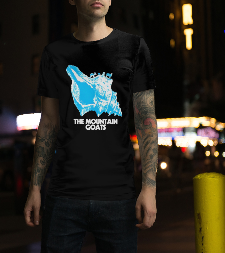 The Mountain Goats Indie Rock John Darnielle Blue Conch T-Shirt