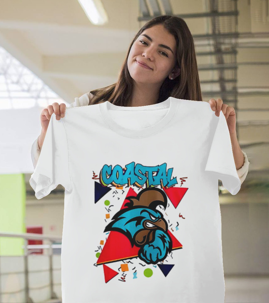 Coastal Carolina Chanticleers 90s NCAA Football 2026 Two Sided T-Shirt
