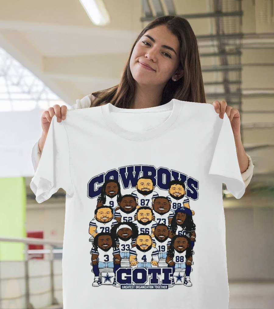 Cowboys GOTI Greatest Organization Together Football Team T-Shirt