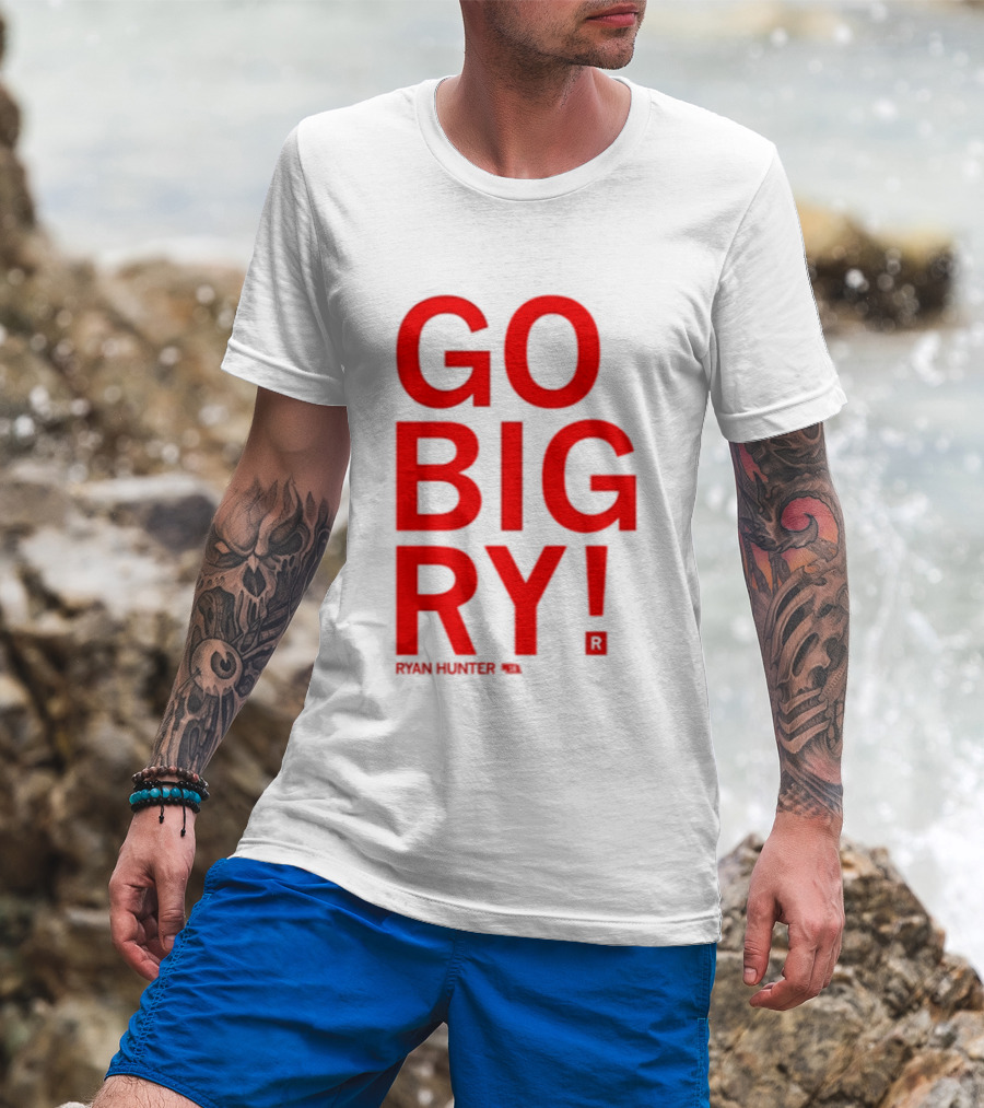 Ryan Hunter 18 Nebraska Huskers Volleyball NCAA Go Big Ry T-Shirt