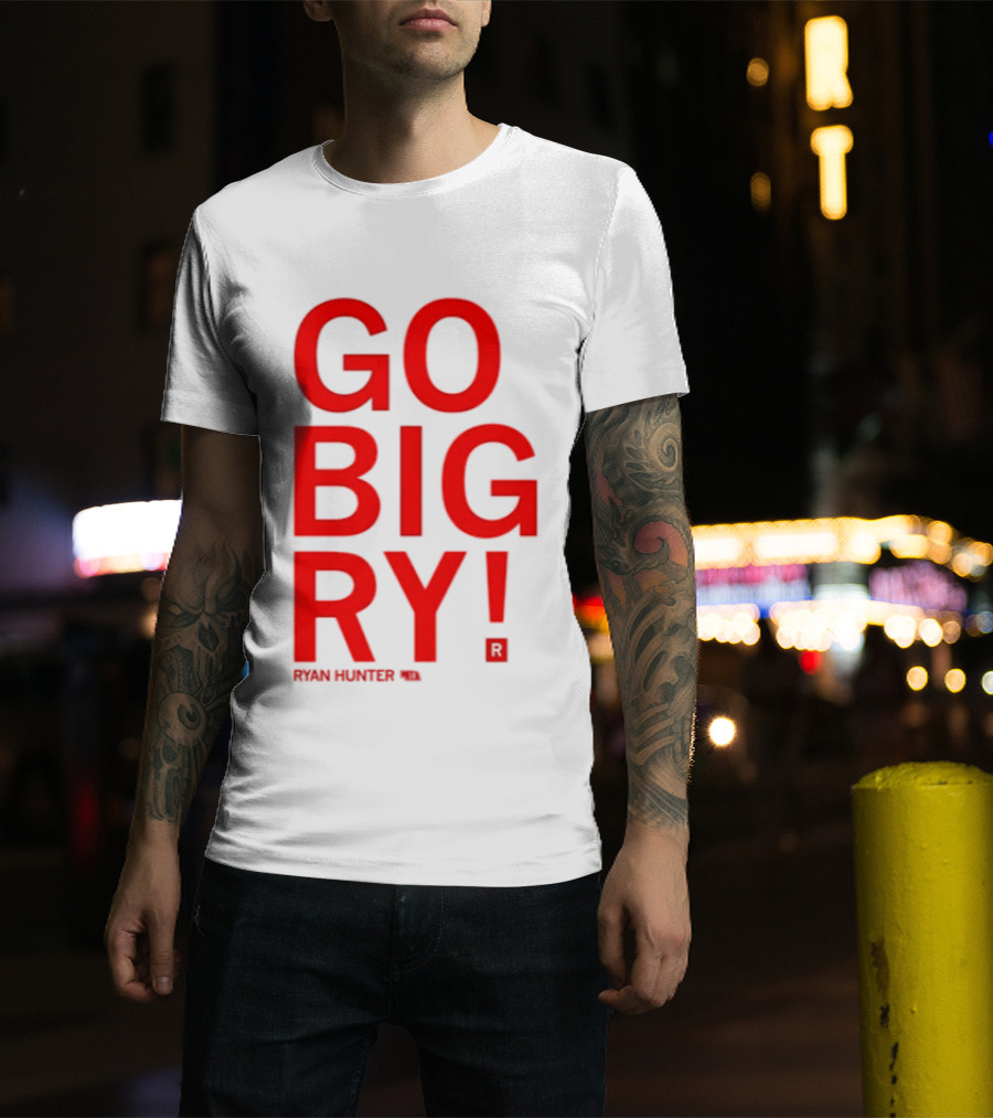 Ryan Hunter 18 Nebraska Huskers Volleyball NCAA Go Big Ry T-Shirt