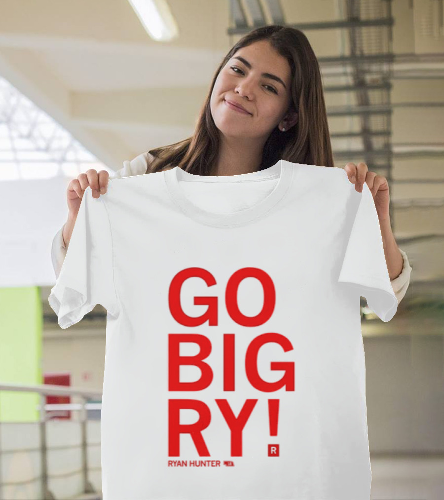 Ryan Hunter 18 Nebraska Huskers Volleyball NCAA Go Big Ry T-Shirt