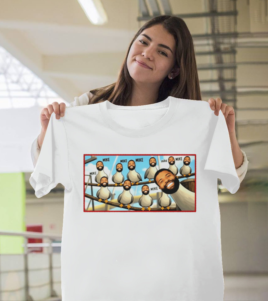 Trent Williams Mike Evans Meme Featuring Seagulls Repeating Mike San Francisco 49ers T-Shirt