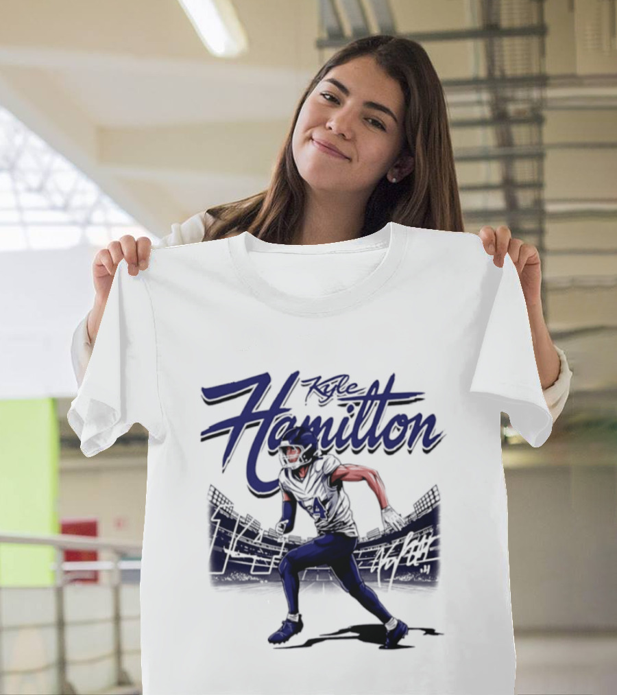 Hamilton Kyle 14 Baltimore Ravens Player Name T-Shirt