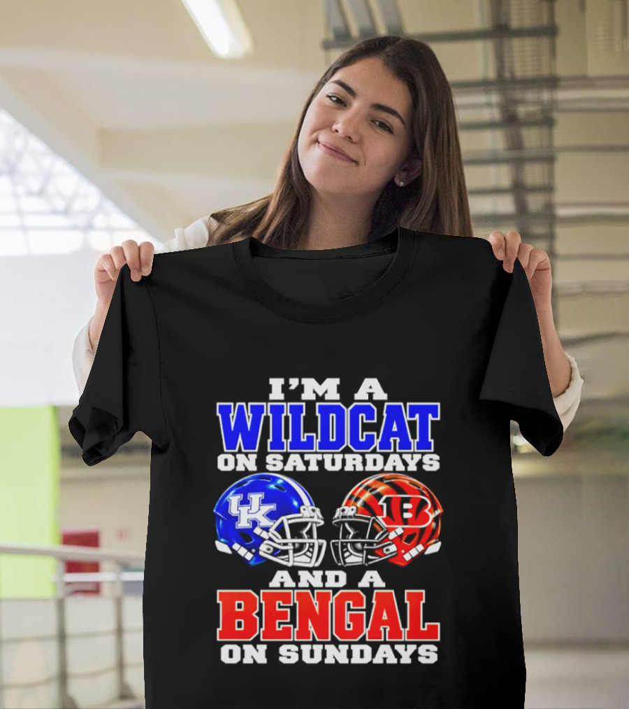 I'm A Kentucky Wildcat On Saturdays And A Bengal On Sundays T-Shirt