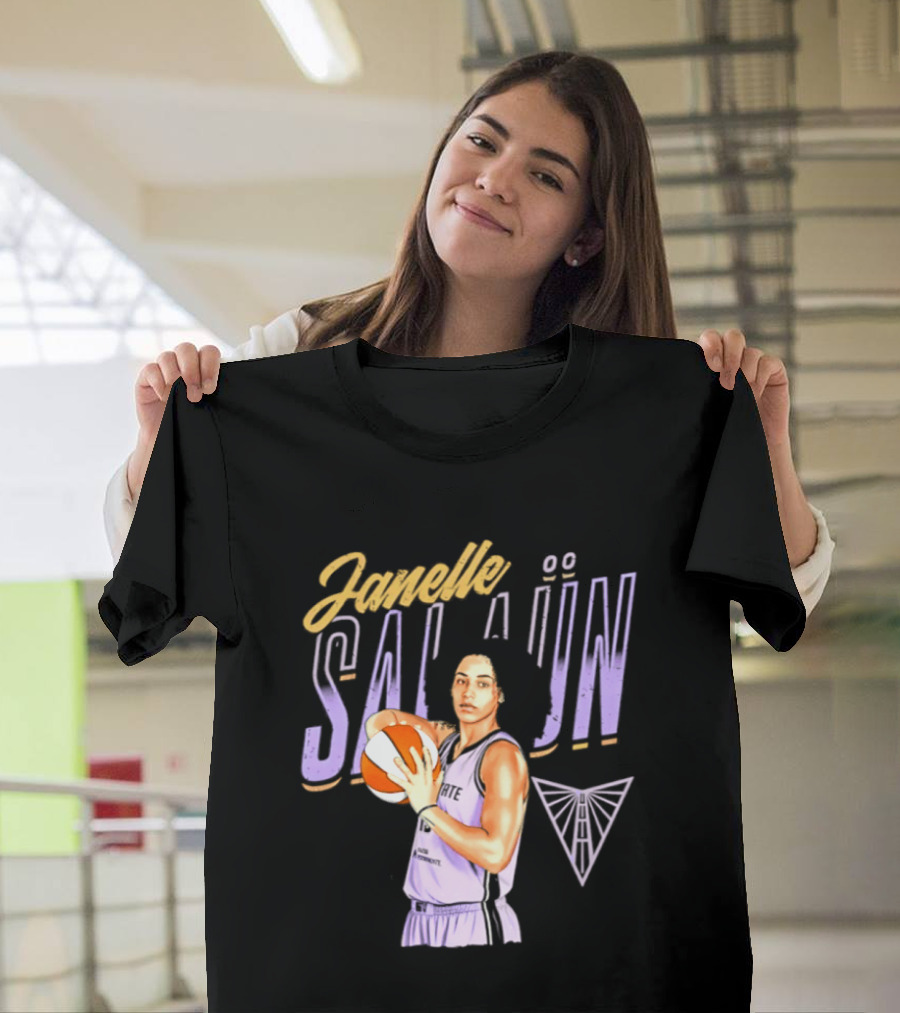 Janelle Salaun Golden State Valkyries Basketball Pose 2026 T-Shirt