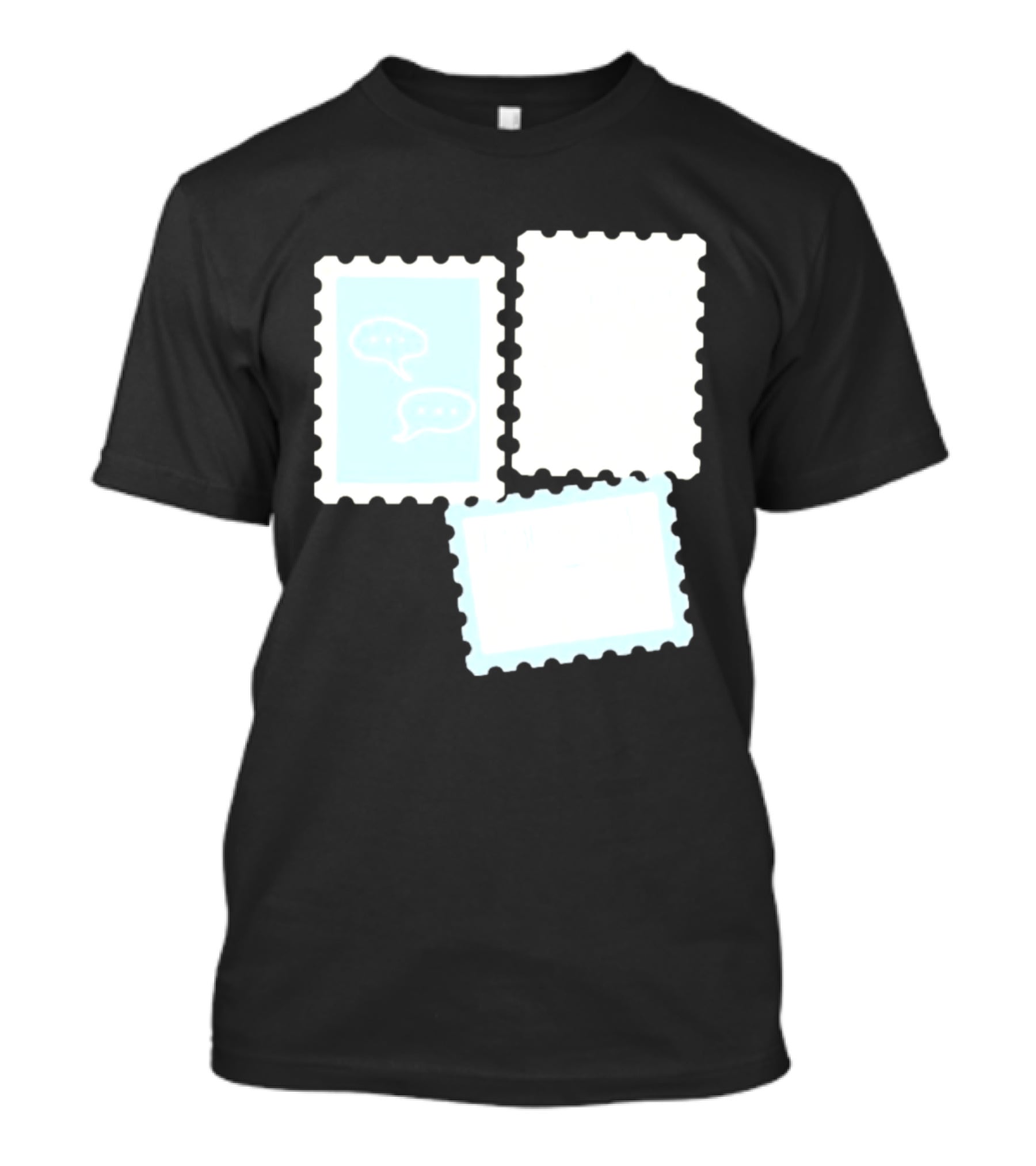 MassBQ Postage Stamps Speech Bubbles Collection T-Shirt