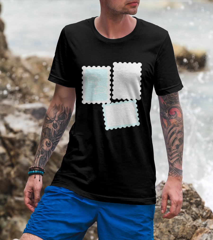 MassBQ Postage Stamps Speech Bubbles Collection T-Shirt