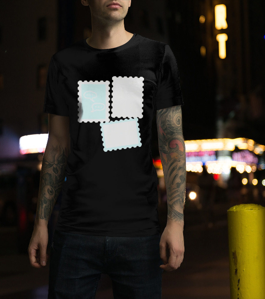 MassBQ Postage Stamps Speech Bubbles Collection T-Shirt