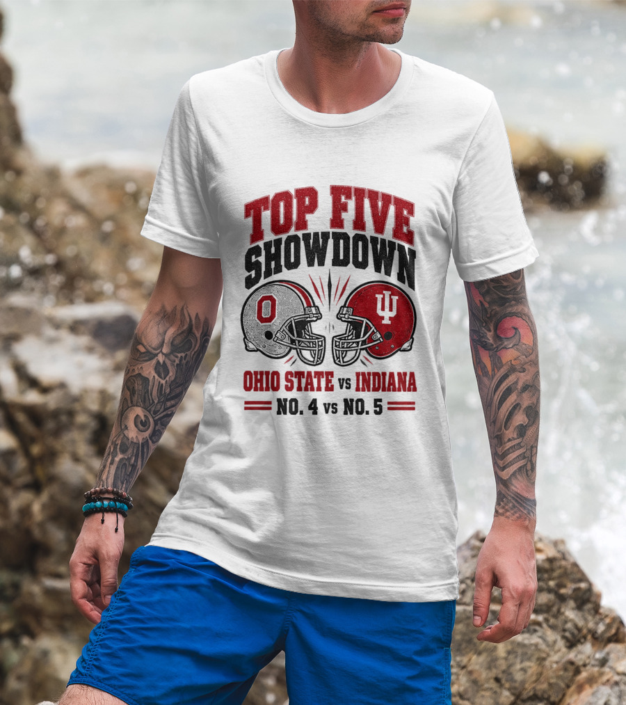 Ohio State Vs Indiana Top Five Showdown No 4 Vs No 5 T-Shirt