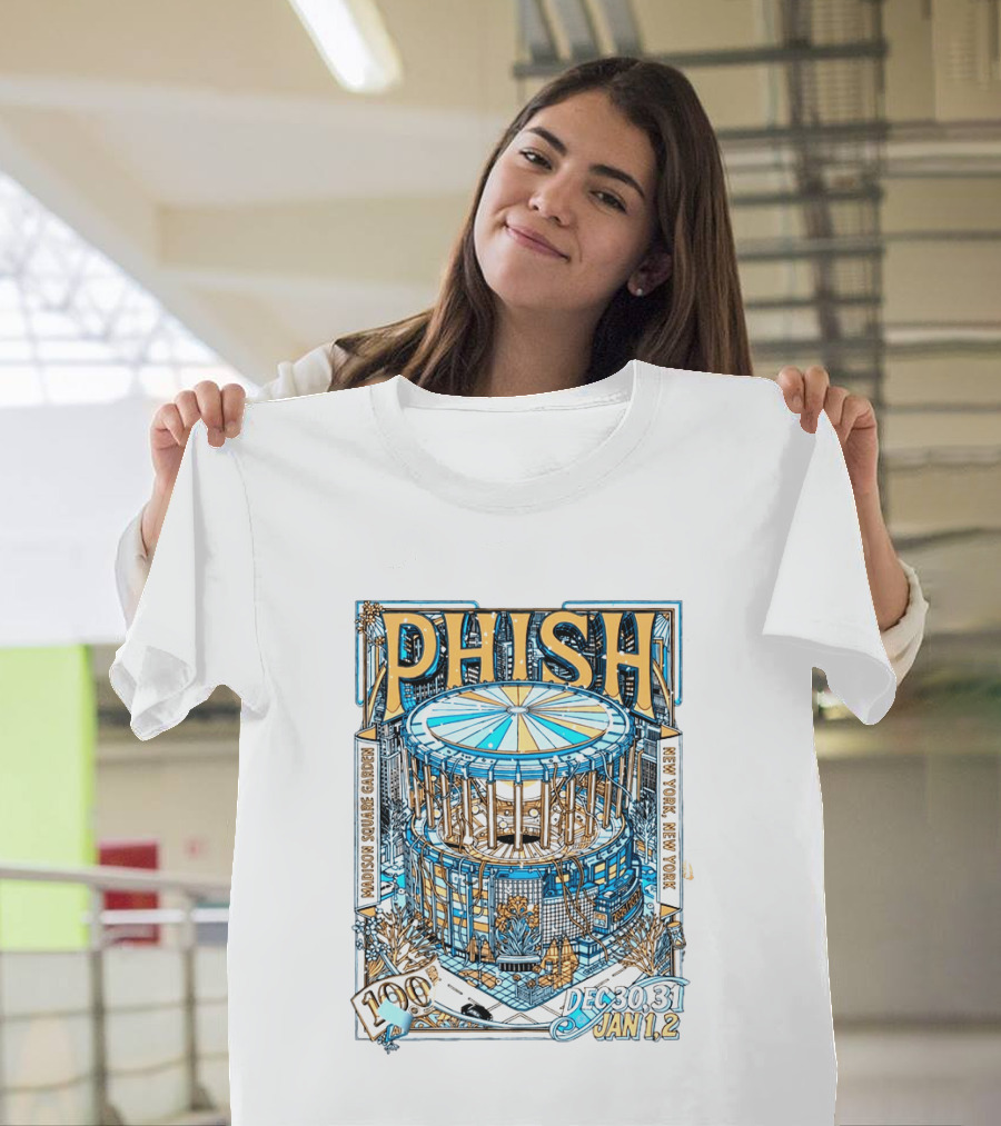 Phish 100 Shows Madison Square Garden New York December 30 31 2026 January 1 2 2027 Event T-Shirt