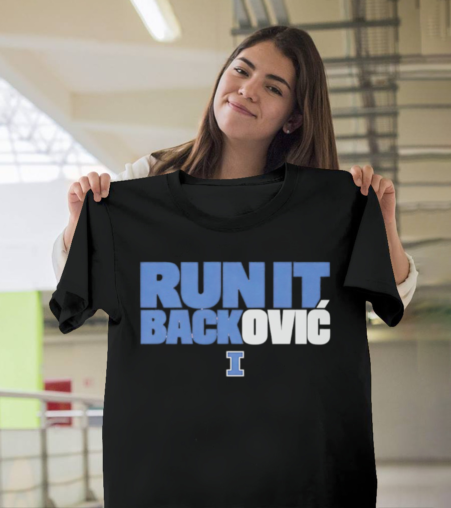 Andrej Stojakovic Illinois Fighting Illini Run It Backovic T-Shirt