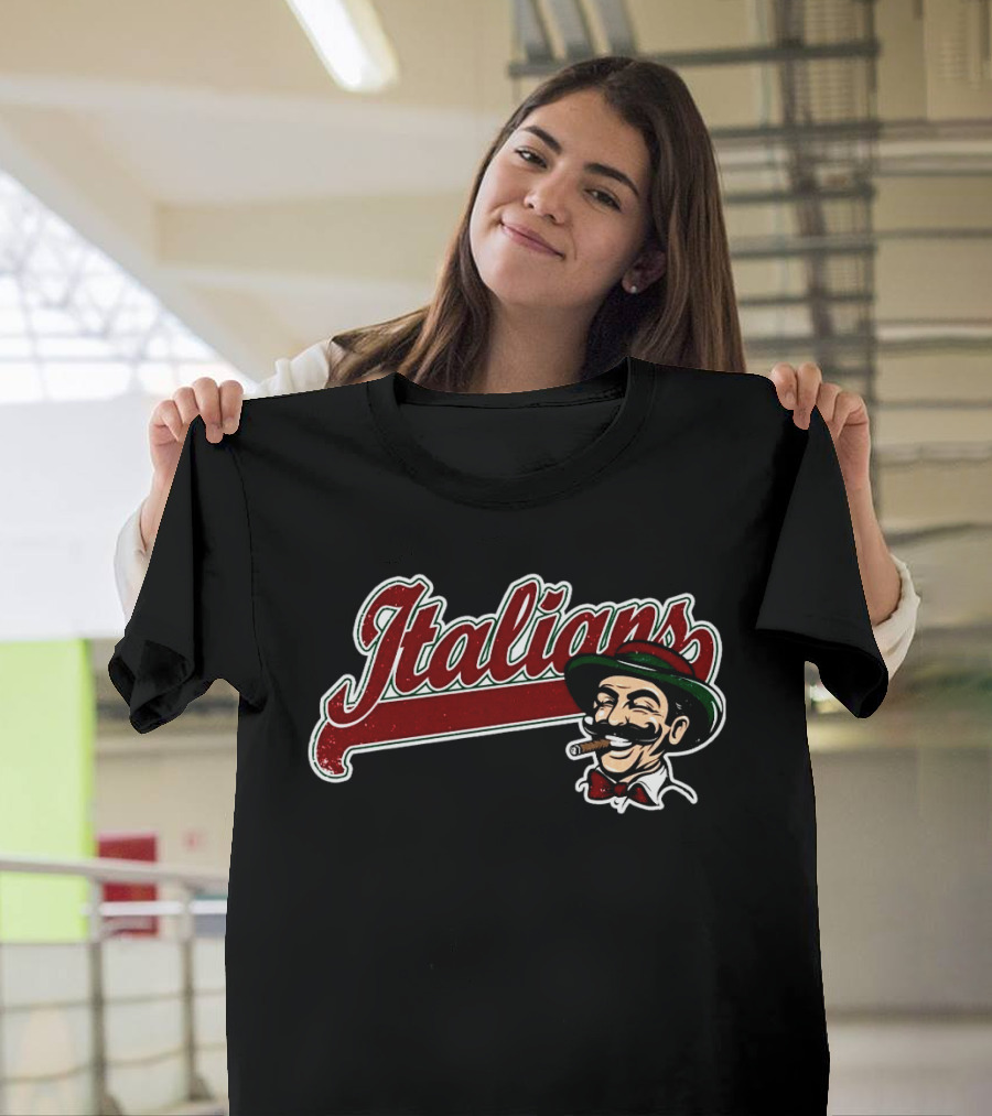 Italians Baseball Cigar Gentleman T-Shirt