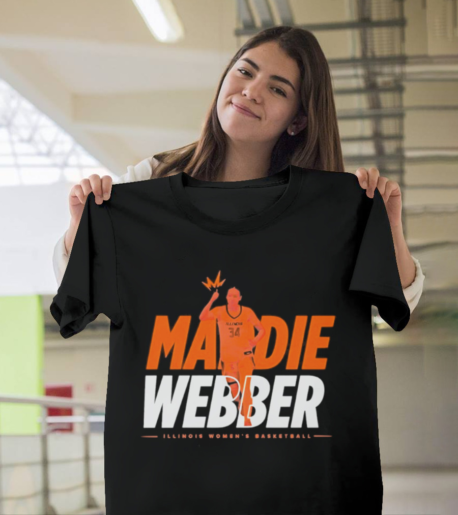 Maddie Webber Illinois Women's Basketball Fighting Illini T-Shirt