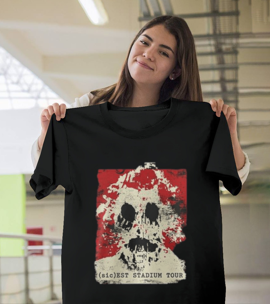 Slipknot Sicest Stadium Tour 2027 Signed Skull T-Shirt