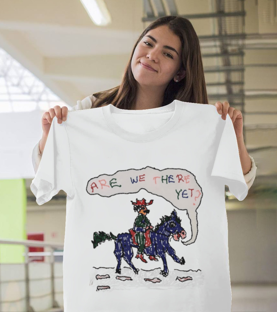 Are We There Yet Odd Hand Cowboy Horse Riding Adventure T-Shirt