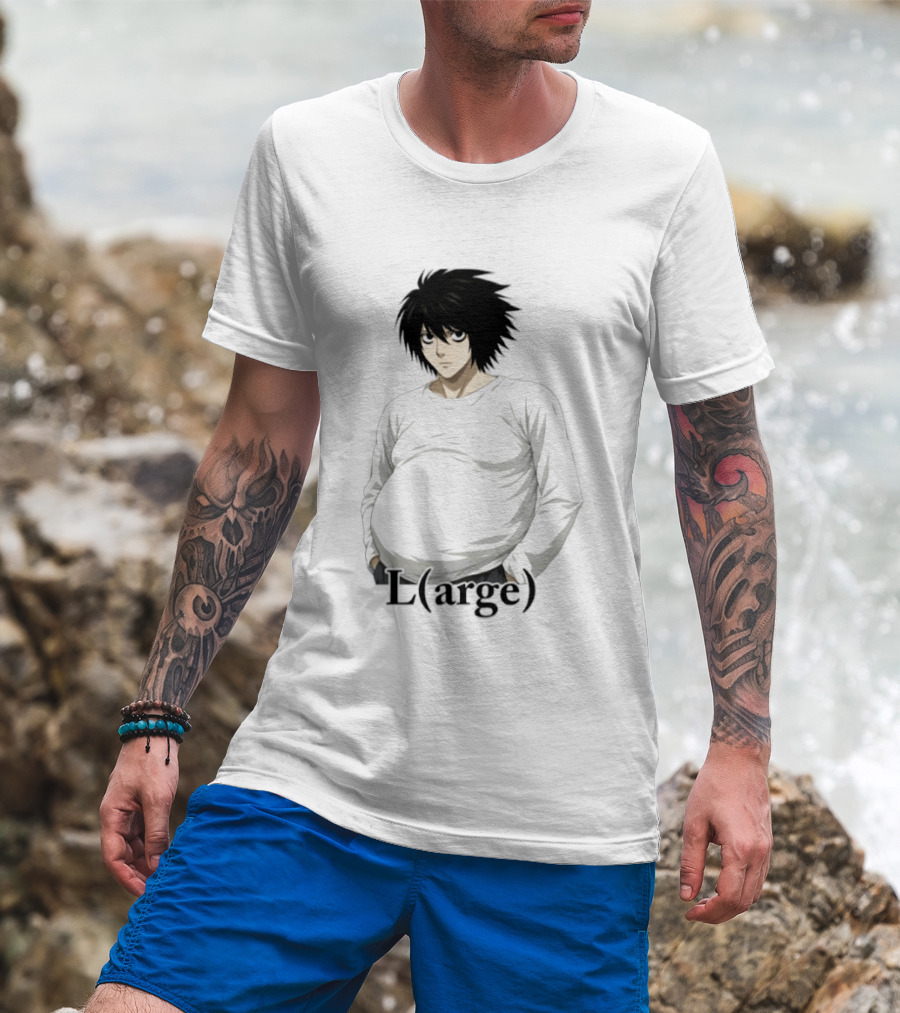 L Large L Lawliet Death Note Anime Meme T-Shirt