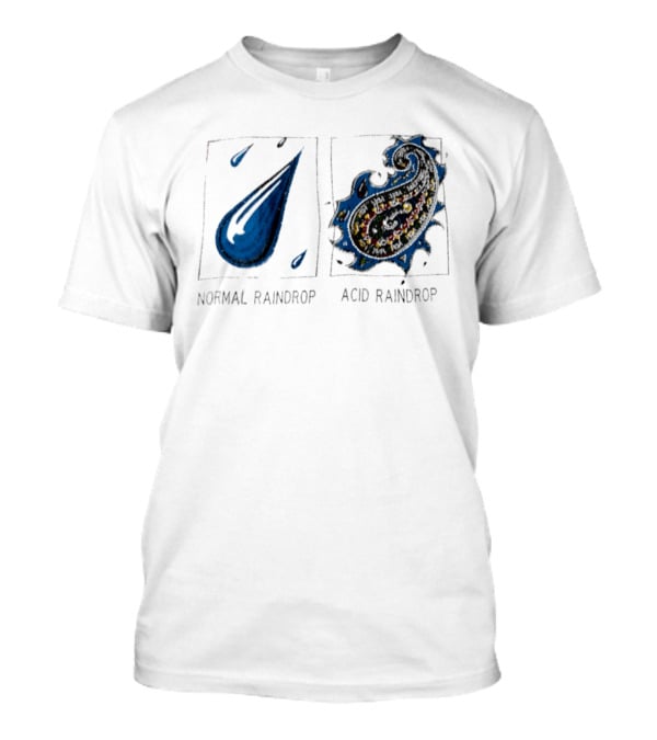 Normal Raindrop Acid Raindrop Science Humor Cartoon T-Shirt