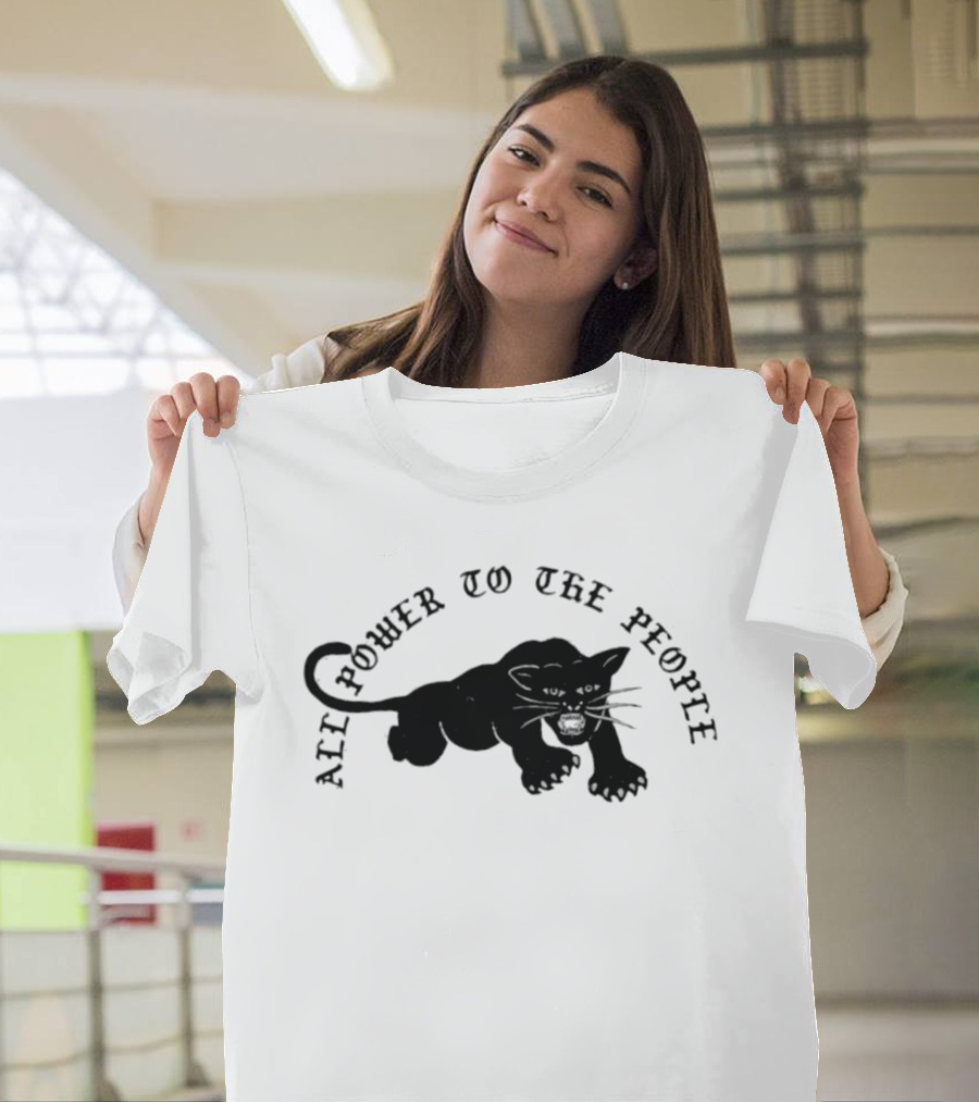 All Power To The People Panther T-Shirt