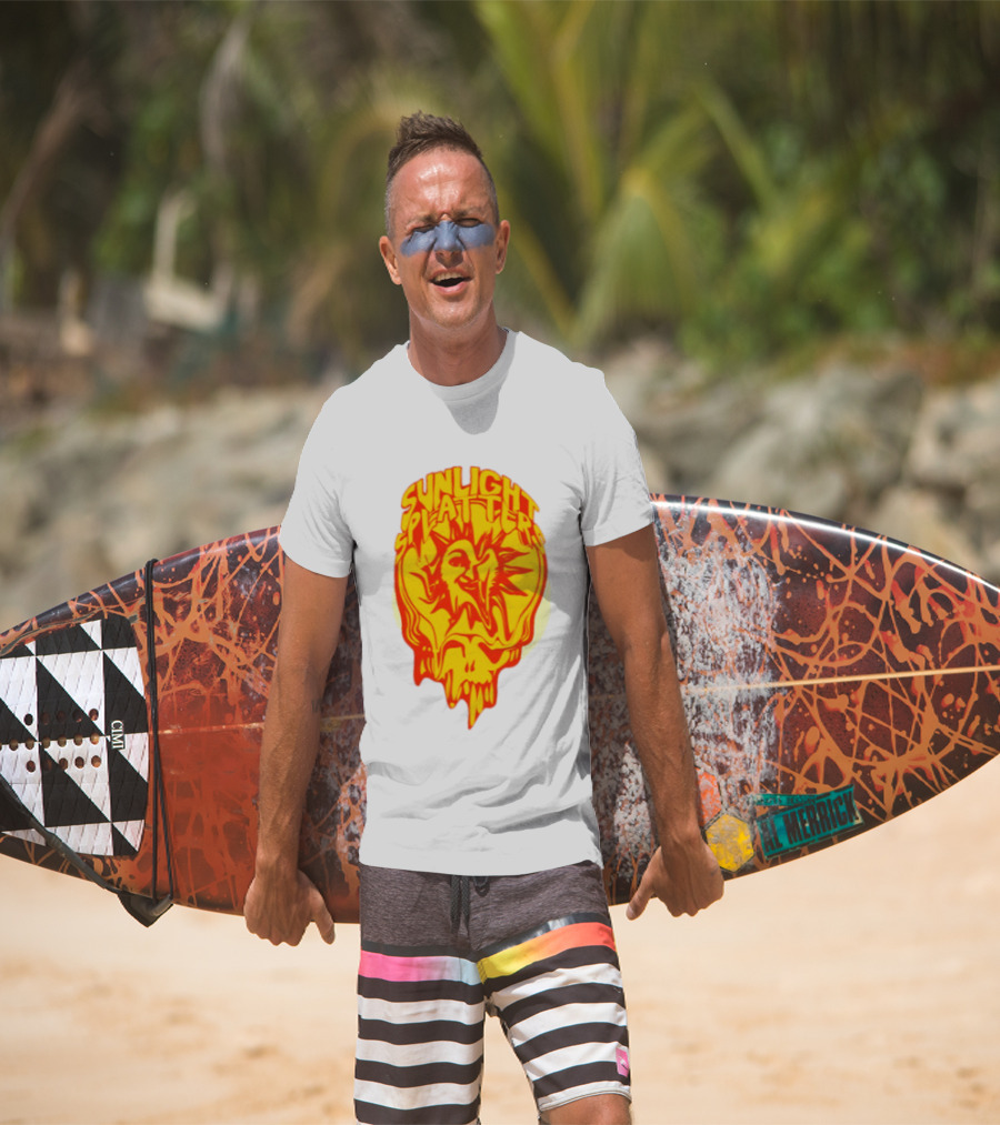 Sunlight Splatters Grateful Dead Psychedelic Skull T-Shirt