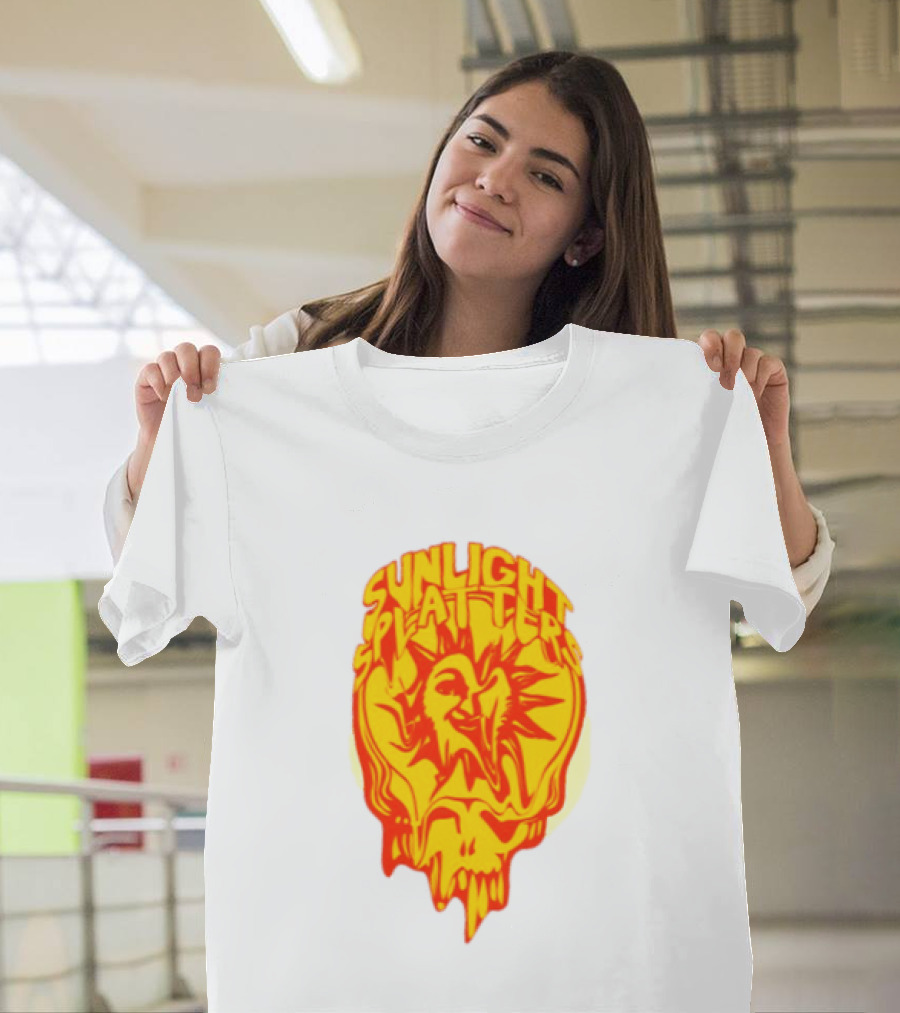 Sunlight Splatters Grateful Dead Psychedelic Skull T-Shirt