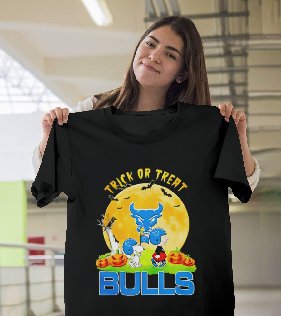Buffalo Bulls Peanuts Halloween 2026 Trick Or Treat Abbey Road T-Shirt