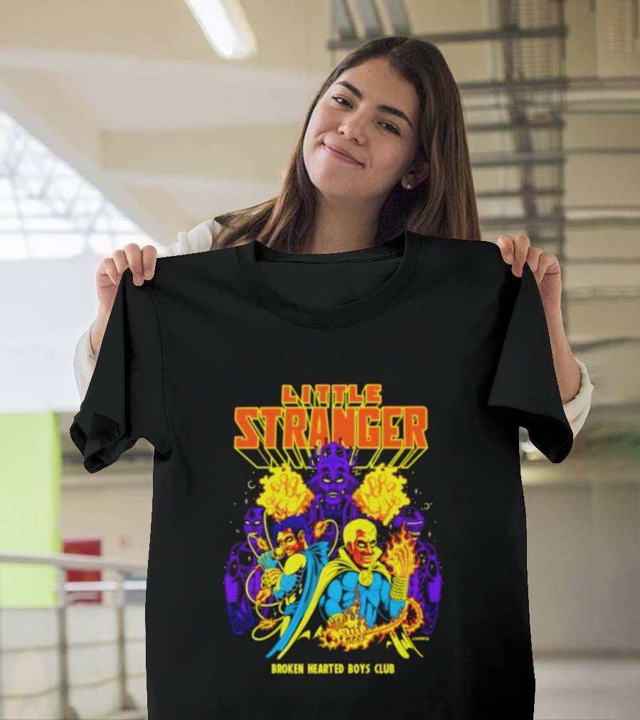 Little Stranger Broken Hearted Boys Club Comic Style Superheroes T-Shirt