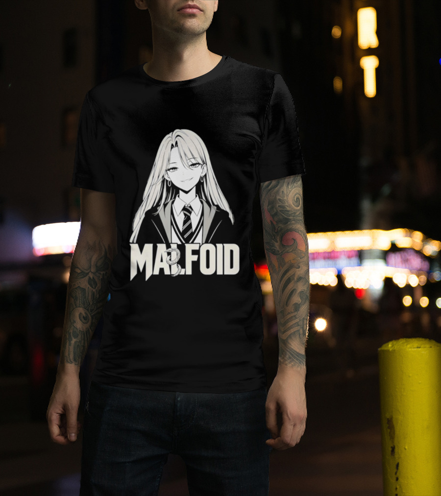MALFOID Anime Dark Academia Aesthetic T-Shirt