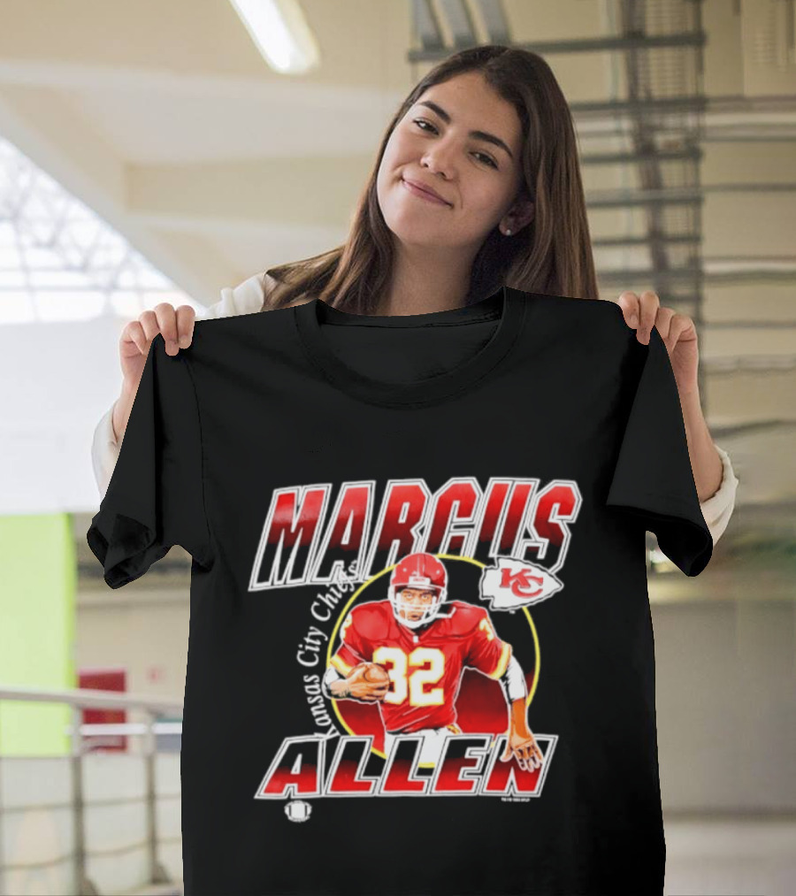 Marcus Allen 32 Kansas City Chiefs Player Football T-Shirt