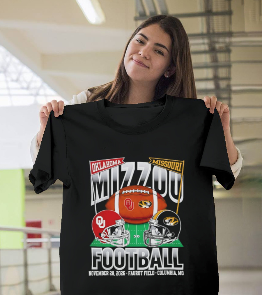 Mizzou Oklahoma Football September 12 2026 Faurot Field Columbia Missouri T-Shirt