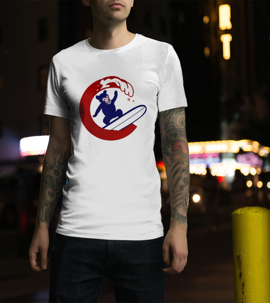 Clark The Cub Surfing Chicago Cubs Baseball 2026 T-Shirt
