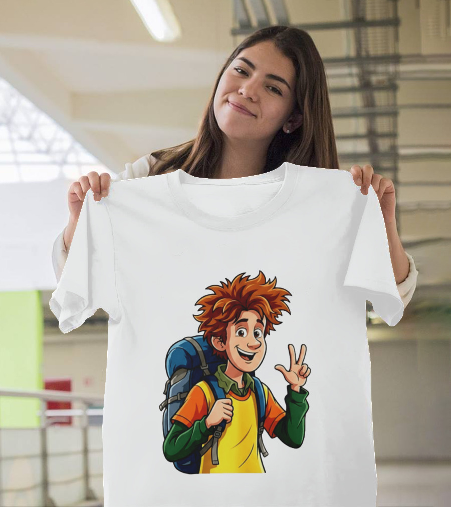 Johnny Hotel Transylvania Cartoon Character Adventure Backpack T-Shirt