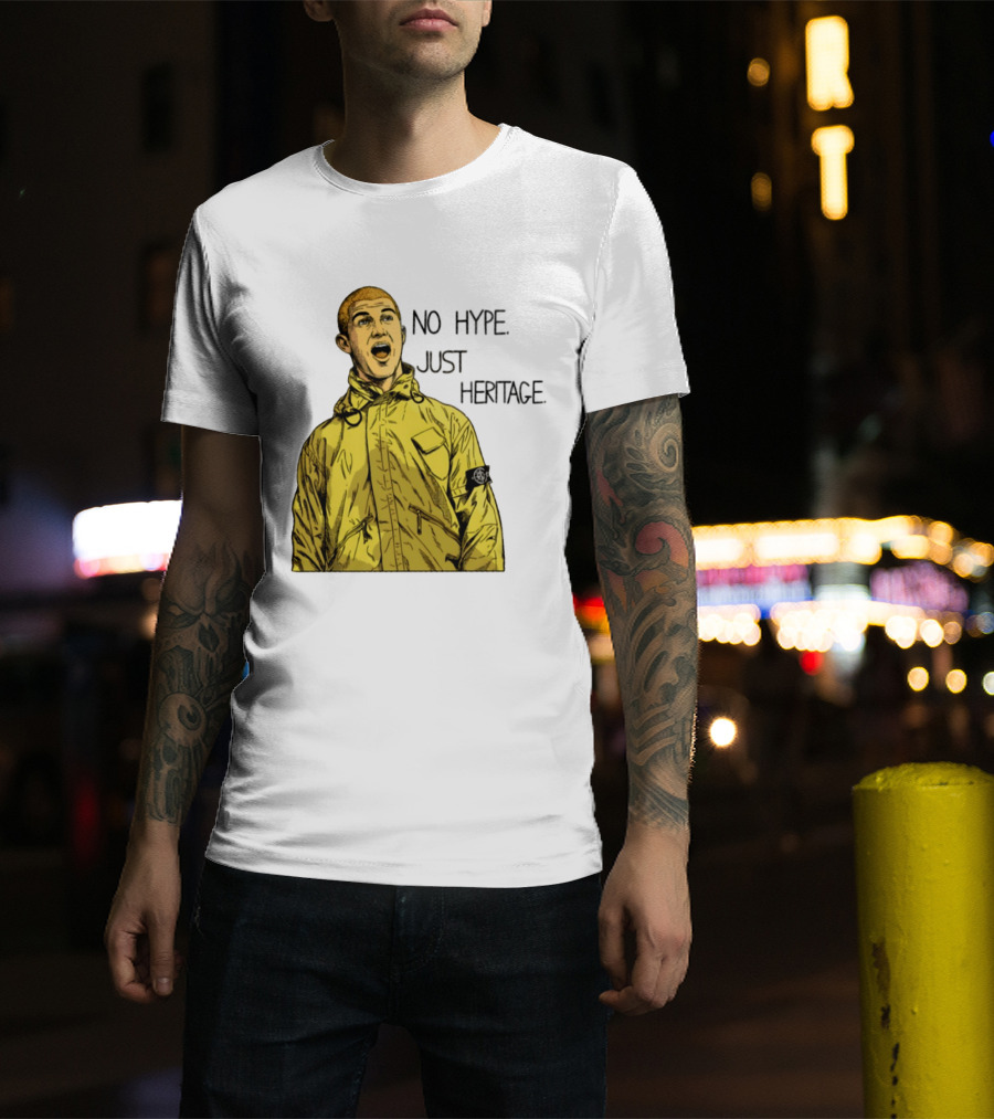 No Hype Just Heritage Ellemme Since 2017 Stone Island Yellow Jacket T-Shirt